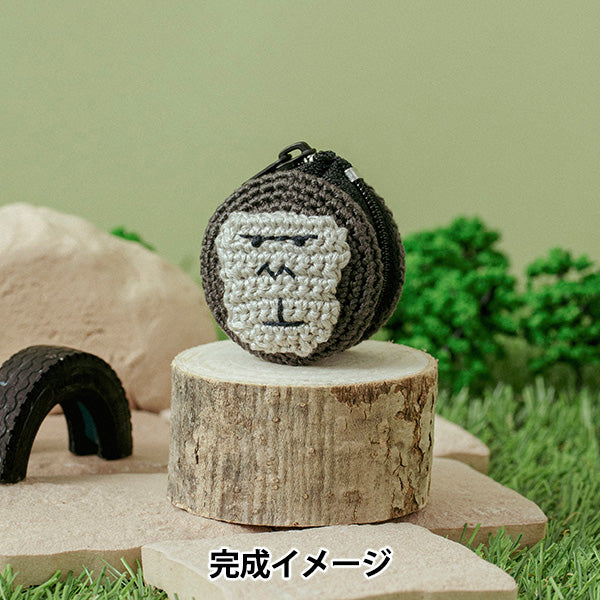 Набор для вязания "Вышивка"НиткиМаленький мешочек, плетеный с изображением гориллы 502511" ЛЕСЬЕН Lecien космо космо