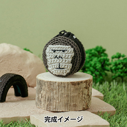 Strickset „Stickerei“GarnKleiner Beutel mit gewebtem Gorilla 502511" LECIEN Lecien Kosmo Kosmo