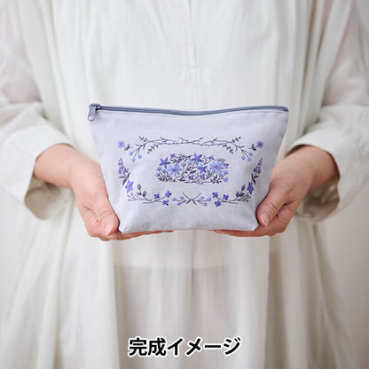 刺しゅうキット 『アトリエドノラキット そよ吹く空色の庭 542504』 LECIEN ルシアン cosmo コスモ
