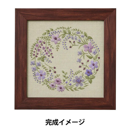 刺绣套件 "鸢尾花紫罗兰色花环542502’LECIEN Lecien cosmo