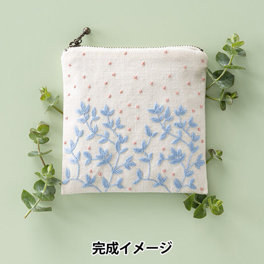 Embroidery Kit "Starlight Embroidery Notebook Square Pouch Hi Teriko 588" Totsuka embroidery