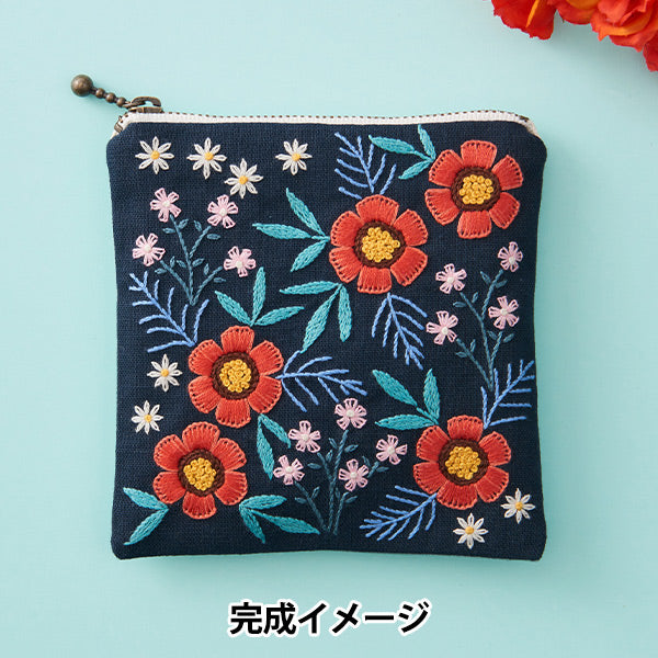 Embroidery Kit "Wild Garden Deep Coral 576" Totsuka embroidery