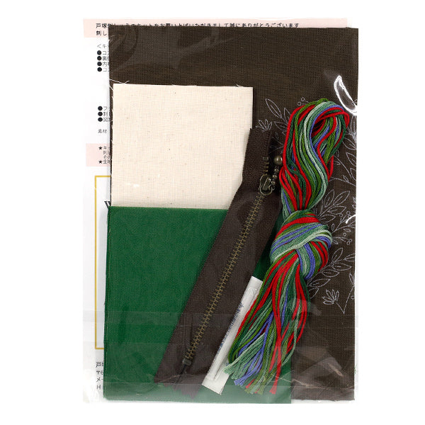 Embroidery Kit "Wild Garden Forest Green 581" Totsuka embroidery