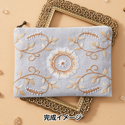 Embroidery Kit "Arabesque Smoky Blue 579" Totsuka embroidery