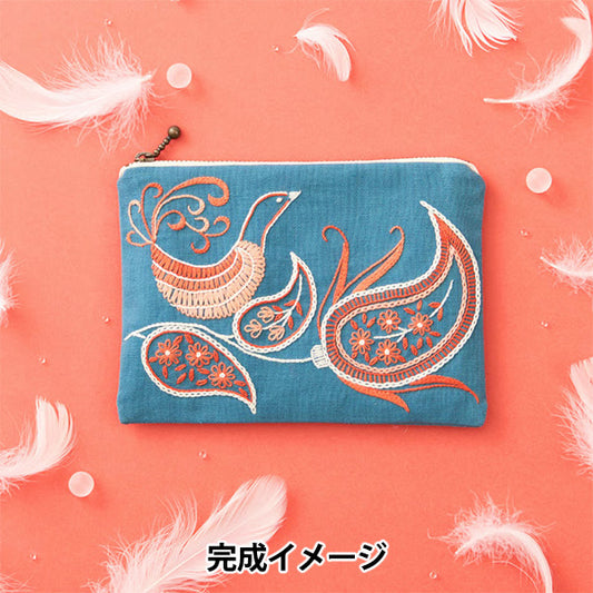 Embroidery Kit "Arabesque Vintage Blue 584" Totsuka embroidery