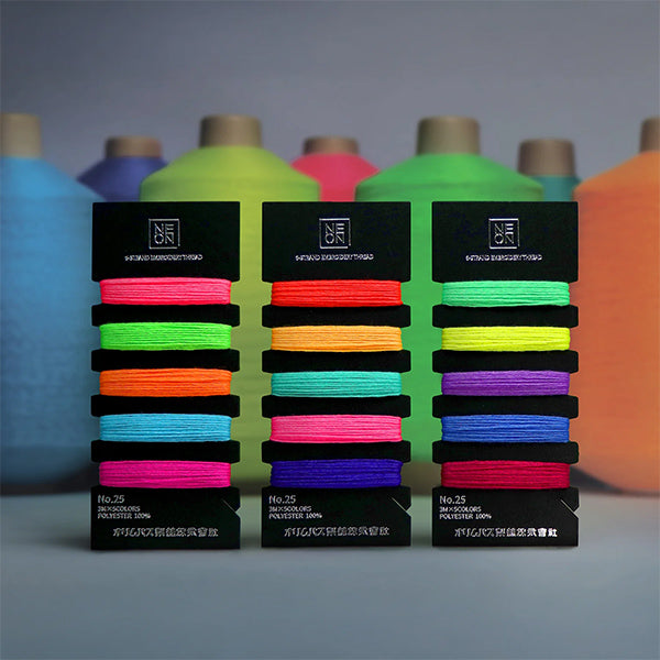 刺しゅう糸 『NEON 25番刺しゅう糸セット バブルガム NE-C4』 Olympus オリムパス