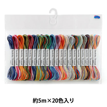 자수실 "사시코실 Sashiko Thread 100m 미니 컬렉션 화려한 102』 Olympus