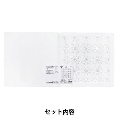 Embroidery Fabric "Flower Towel Cloth Pack, Iron Wire, White, H-1140" Olympus