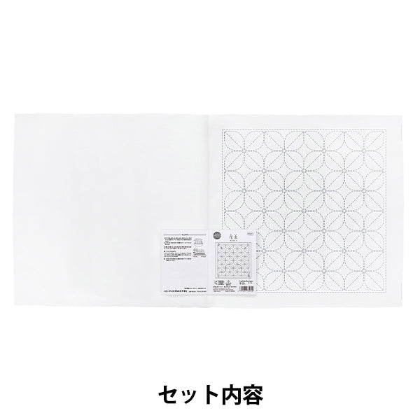 Embroidery Fabric "Flower Towel Cloth Pack, Flower Pattern, White H-1141" Olympus