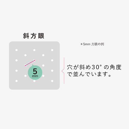 Embroidery equipment "SashikoTemplate oblique grid 9mm + 10mm 412408" LECIEN Lecien cosmo