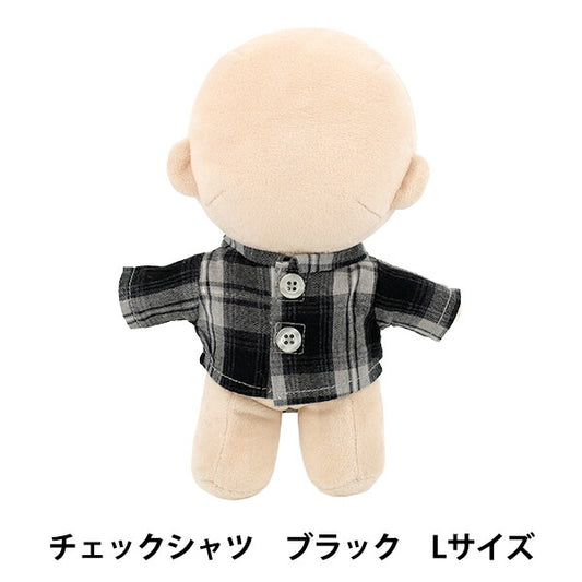 毛絨動物服裝 "mpa 格紋襯衫 L 碼 黑色 MPA-105C-L"