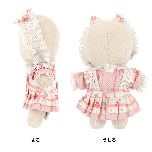 Stuffed toy costume "mpa select dress set M size check pink MPA-140"