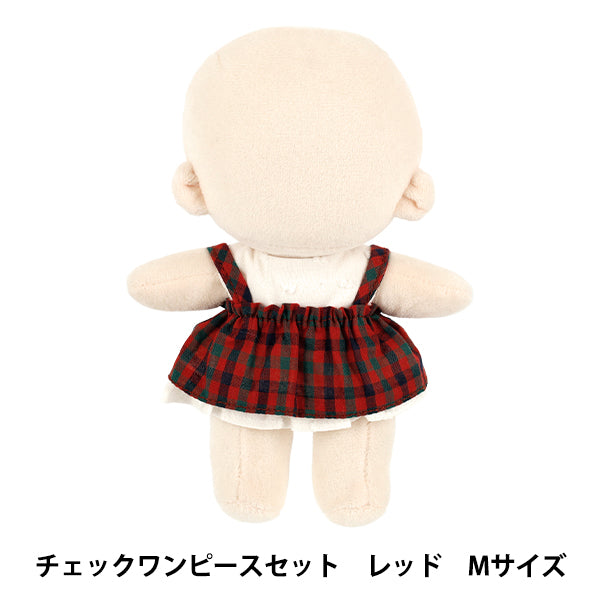玩偶服装“mpa select检查连衣裙套装M尺寸红色mpa - 153b”