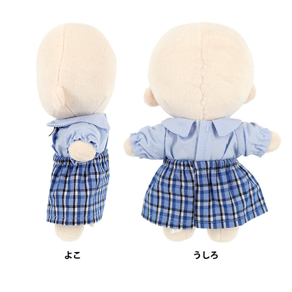 Stuffed animal costume "mpa blouse and checkered skirt M size MPA-163"