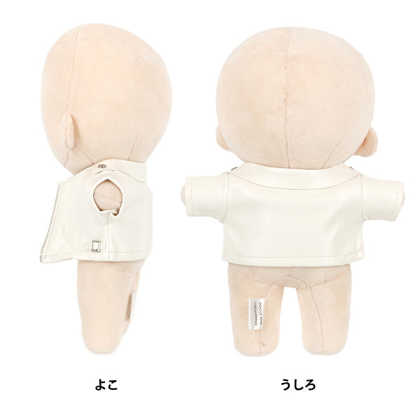 ぬいぐるみ衣装 『mpa ライダースジャケット Lサイズ 白 MPA-158A-L』