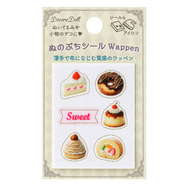handicraft parts "Decora Doll Nuno Petit StickerPatch Sweets DDNW-09”