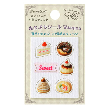 handicraft parts "Decora Doll Nuno Petit StickerPatch Sweets DDNW-09”