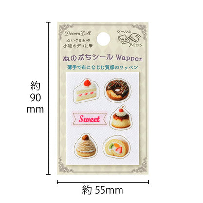 handicraft parts "Decora Doll Nuno Petit StickerPatch Sweets DDNW-09”