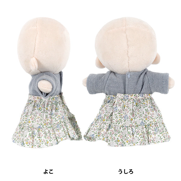봉제 인형 의상 'mpa select 니트와 스커트 M 사이즈 그레이 MPA-149A'