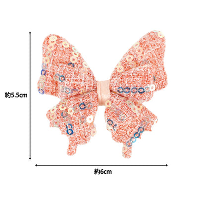 أجزاء الحرفية "التلبيدزخرفة أجزاء الترتر الفراشة الأحمر 10-5492"