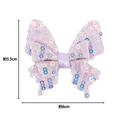 Des pièces artisanales "FangirlingPièces de décoration paillettes papillon violet 10-5493"