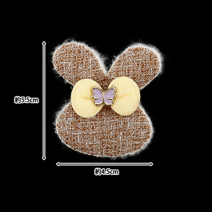 Craft parts "FangirlingDecoration parts Tweed Rabbit Brown 10-5527"