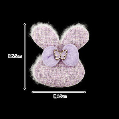 Des pièces artisanales "FangirlingPièces de décoration Tweed Lapin violet 10-5530"