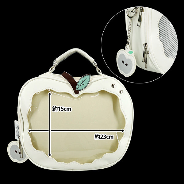 가방 "좋아하는 숄더백 사과 모양의 흰색 OB03-Apple-Wh"