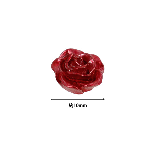 Bastelteile "Acrylblume Rose 2 Stück rot AC25001-10"