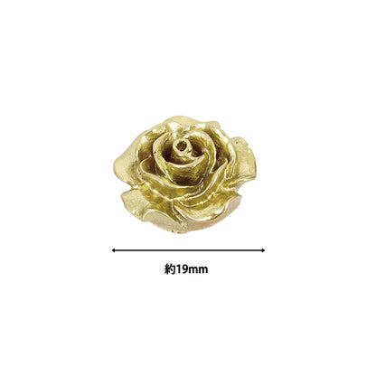 Bastelteile „Acrylblume Rose 2 Stück gold AC25001-20"
