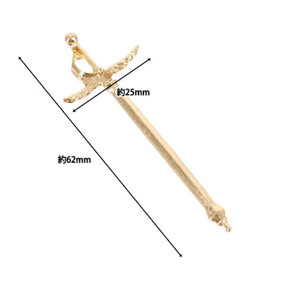 Parti artigianali ``Spada superiore 1 pezzo oro AP25035"