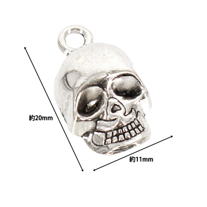 Pièces artisanales "Charm Skull Set de 2 Argent AP25056""