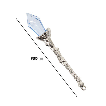 Pezzi di artigianato "Bacchetta magica 1 pezzo argento x blu AP25007"