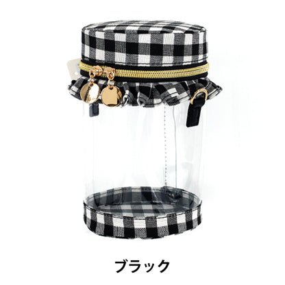 bag "Gingham frill pouch for dolls black GFP-BK”