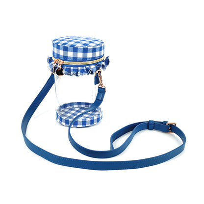 bag "Gingham Frill Pouch for Dolls Blue GFP-BL”