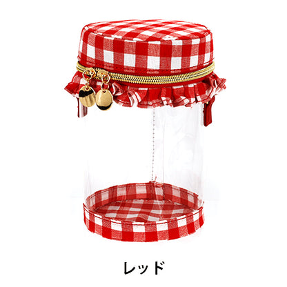 Tasche "Gingham-Rüschenbeutel für Puppen, rot „GFP-RD“