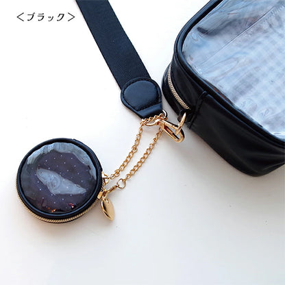 Bolsa "Round Clear Pouch Black RM-8352"