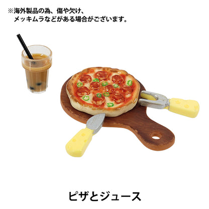 artesanía en miniatura "Colección Estilo Oshi Pizza y Jugo YOSK-56”