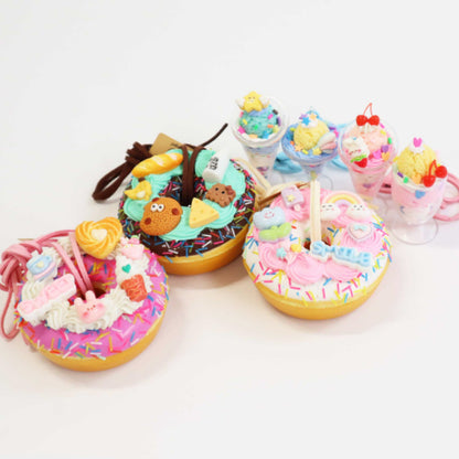 手芸キット 『スクイーズドーナツチャームセット ブラウン DWS-03』 KIYOHARA 清原