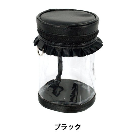 Sac "Soupche cylindrique à volants noir" Amifa