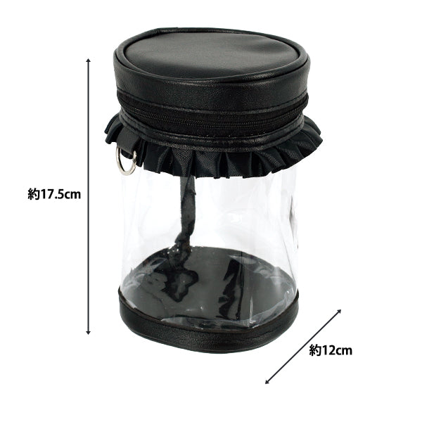 حقيبة "حقيبة أسطوانية مكشكشة سوداء" أميفا أميفا