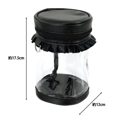 حقيبة "حقيبة أسطوانية مكشكشة سوداء" أميفا أميفا