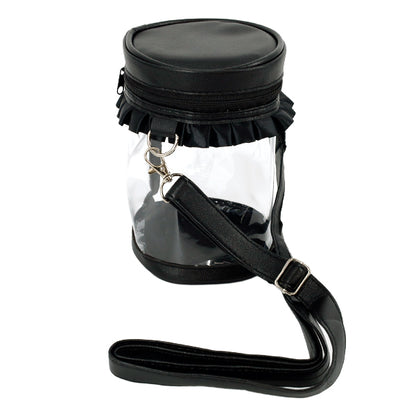 حقيبة "حقيبة أسطوانية مكشكشة سوداء" أميفا أميفا