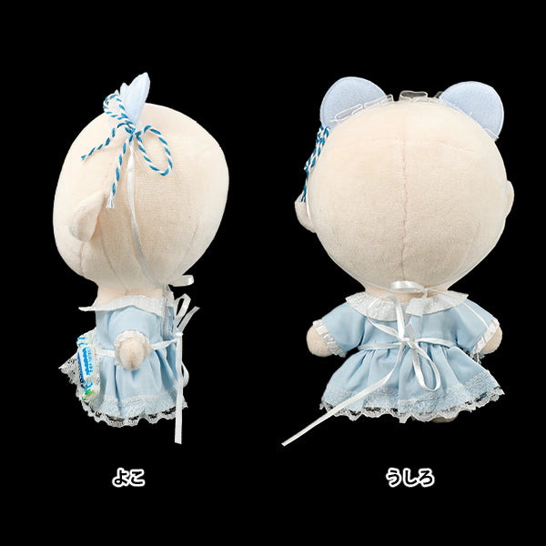 Costume de peluche "ensemble haut et bas de poupée taille M bleu 25-030"