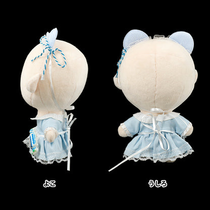 Costume de peluche "ensemble haut et bas de poupée taille M bleu 25-030"