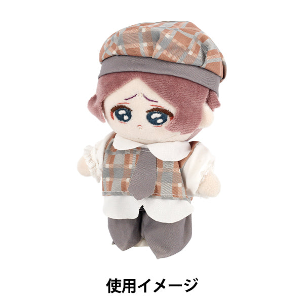 毛绒玩具服装``娃娃衣服帽子套装灰色 M 尺寸 25-059"