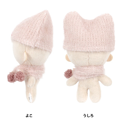 disfraz de animal de peluche "Gorro y bufanda talla S rosa 26-008”