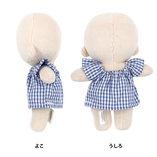 ぬいぐるみ衣装 『推しぬいアイテム ブラウス チェックブルー Mサイズ YOSK-13-D』