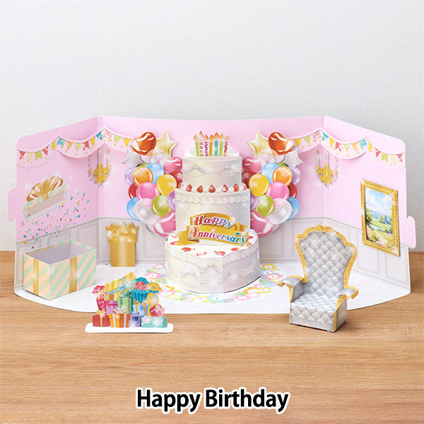 shooting background "Fangirling Foldable Paper Studio Kit Happy Birthday 59002” Clover