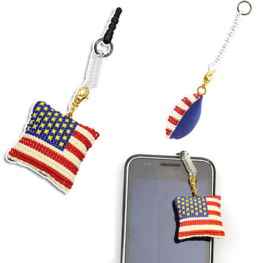 PerlenKit "DelicaPerlenHergestellt im flauschigen Smartphone Cleaner Kit Hoshijo Flag (amerikanische Flagge) BFK-355] Miyuki Miyuki